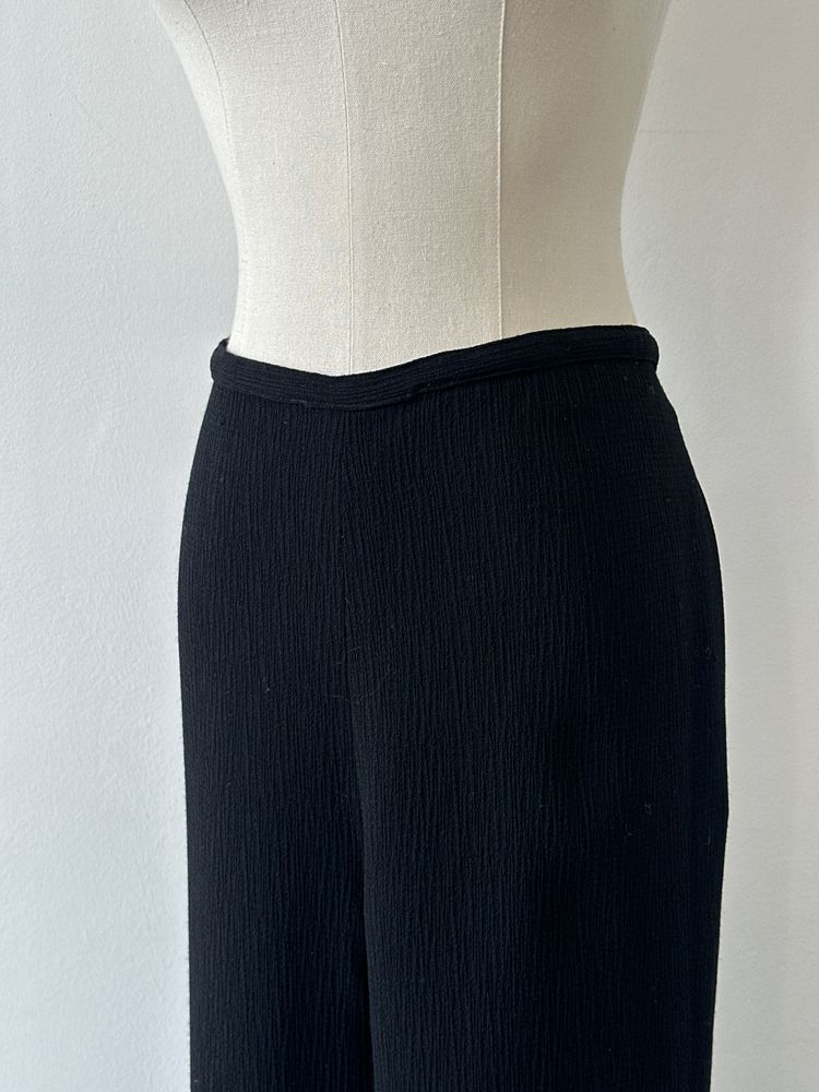 Jaeger 1990s Cotton Straight Leg High Waisted Trouser - W32 image 5
