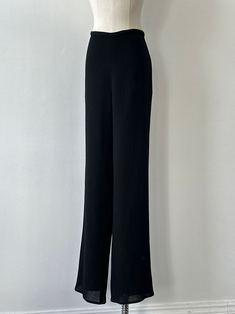 Jaeger 1990s Cotton Straight Leg High Waisted Trouser - W32 image 6