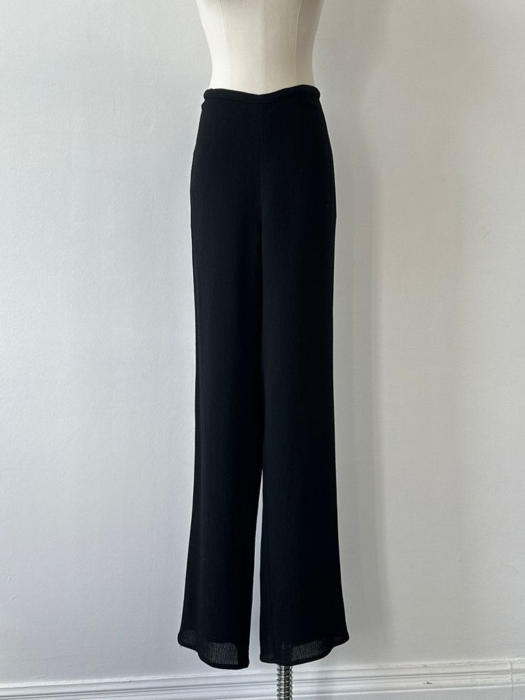 Jaeger 1990s Cotton Straight Leg High Waisted Trouser - W32 image 1