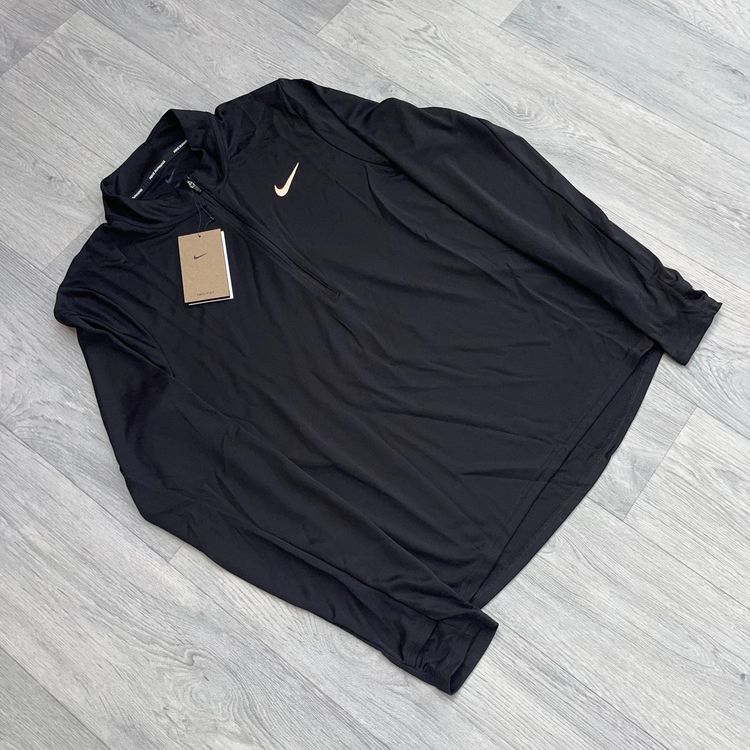 Nike Dri Fit Pacer Half Zip Long Sleeve Track Training Top - Black [FQ2494-010]