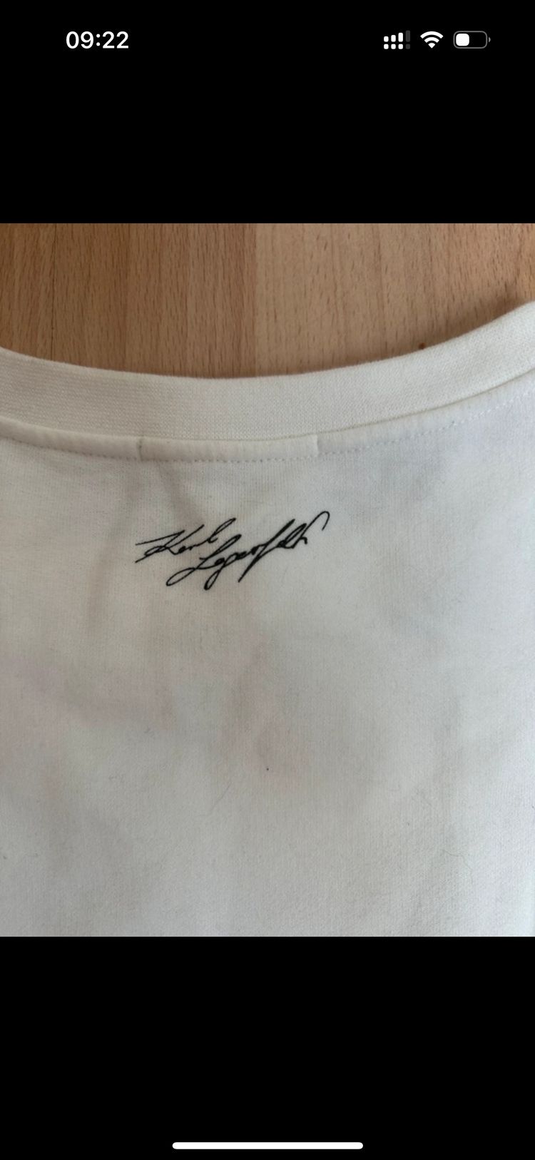 Karl Lagerfield White Cream sweater Size L image 5