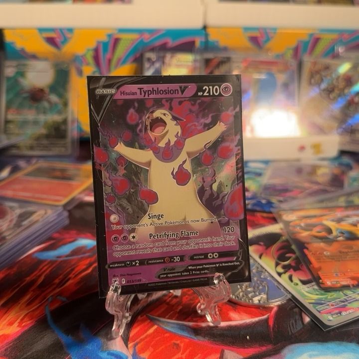 Pokemon pokemon tcg hisuian typhlosion v 053/189 year 2022 product image