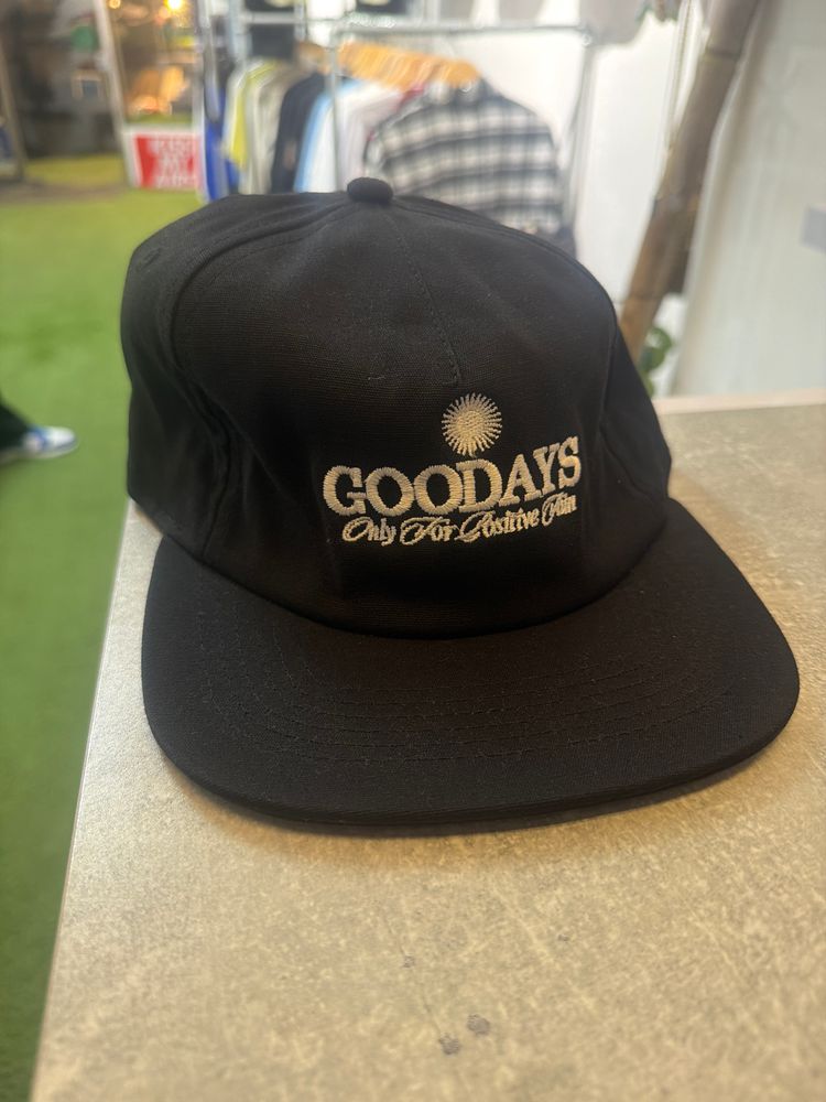 Black Cap With Embroidered Text