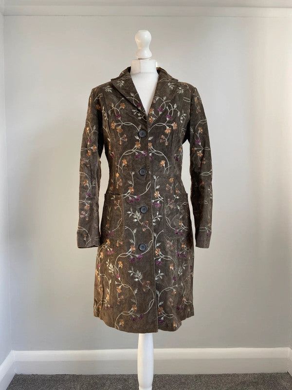 Other Vintage Embroidered Suede Coat - Size M product image