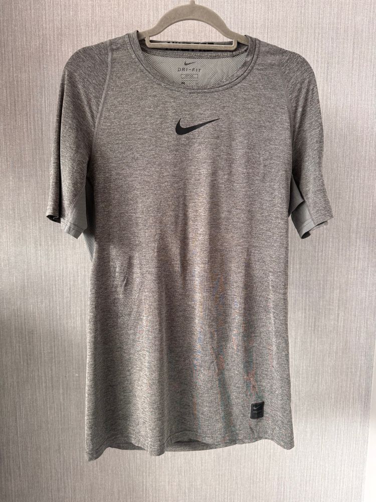 Nike Grey Dri-Fit Fitted T-Shirt