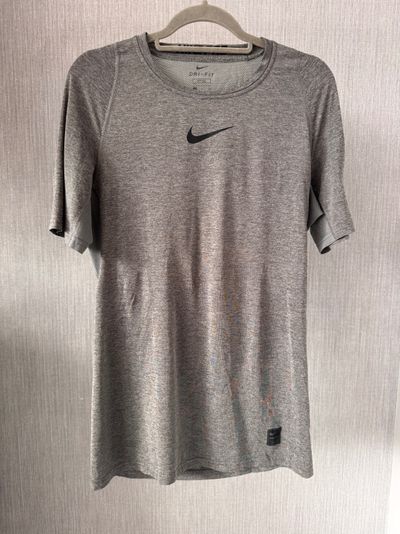 Nike Grey Dri-Fit Fitted T-Shirt