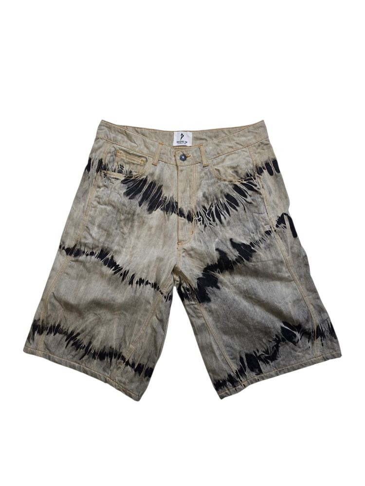 DSTRYD Wavy spiral shorts denim product image