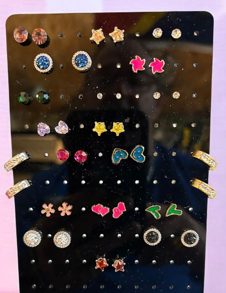 Set Assorted Stud and huggy Earrings Set product image
