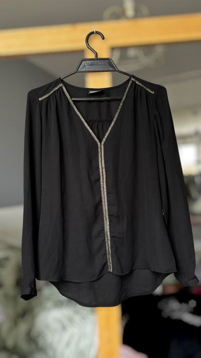 Black Long Sleeve blouse S