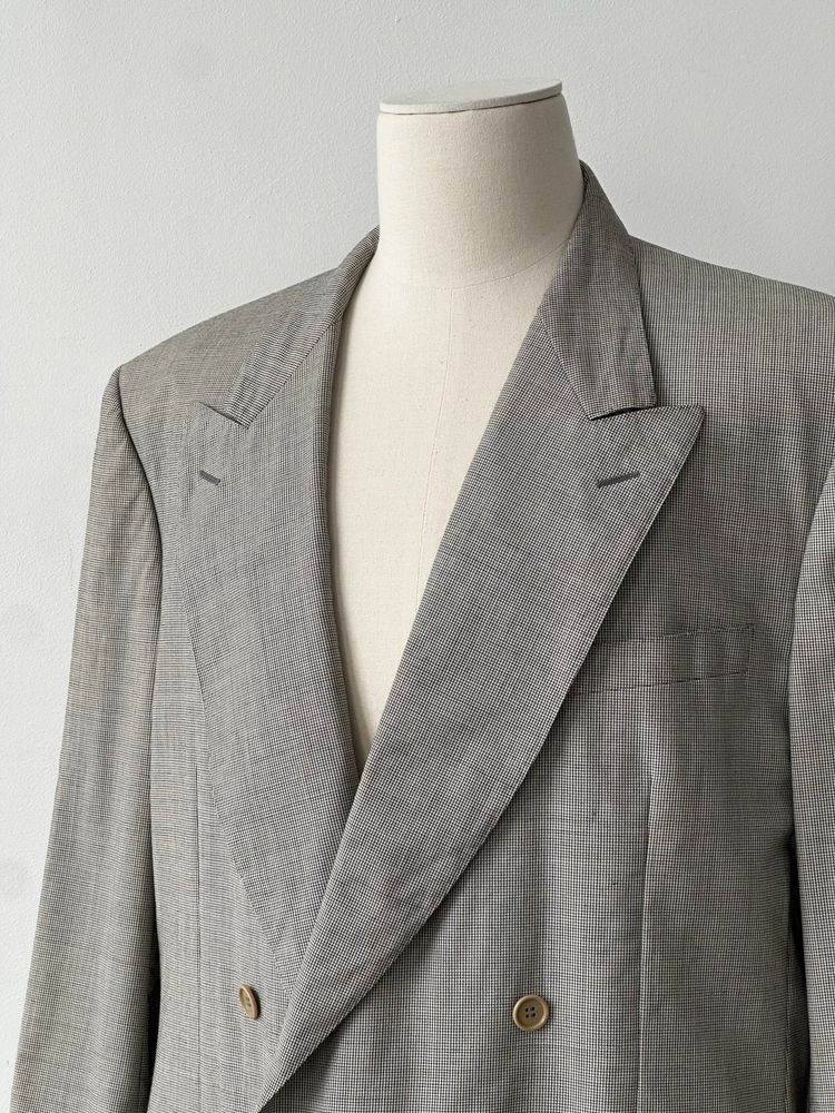 Canali 1980s Pure Wool Double Breasted Blazer - 48L image 3