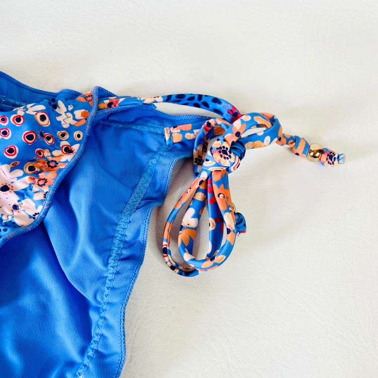 John Lewis AND/OR Ditsy Dreamworld Frill Blue String Bikini Brief Size 16 NEW image 10