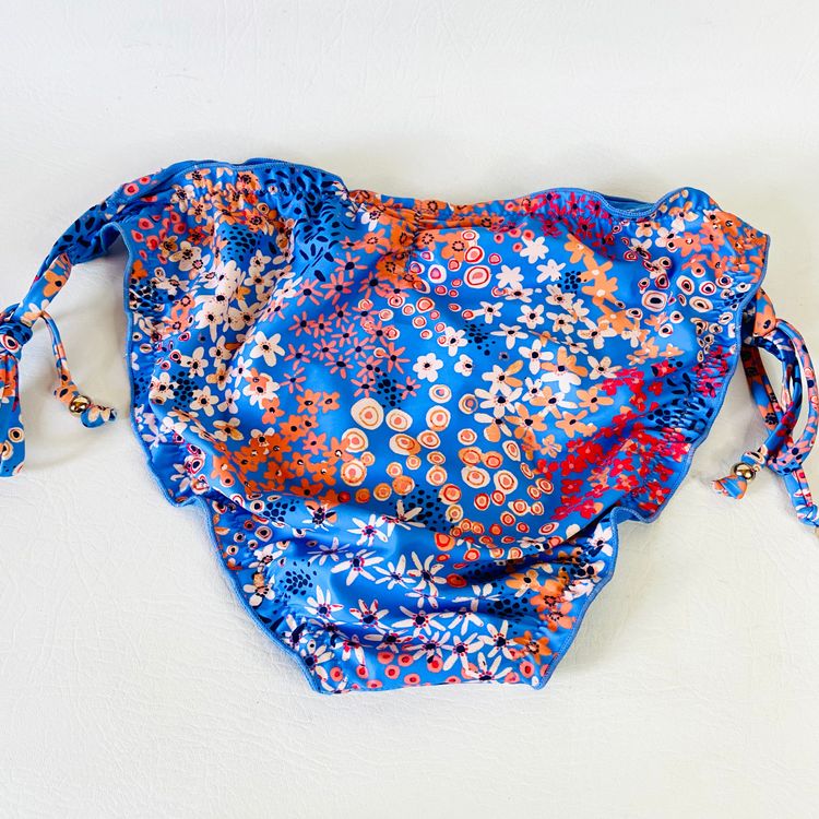 John Lewis AND/OR Ditsy Dreamworld Frill Blue String Bikini Brief Size 16 NEW image 6