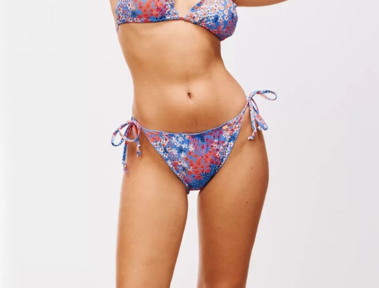 John Lewis AND/OR Ditsy Dreamworld Frill Blue String Bikini Brief Size 16 NEW image 11