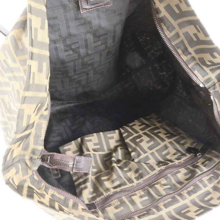 Fendi Zucca Pattern Brown Tote Bag image 5