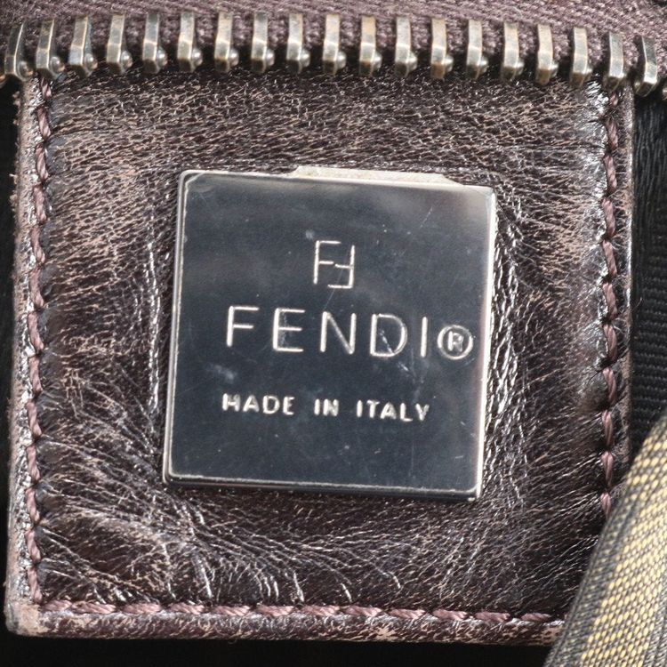 Fendi Zucca Pattern Brown Tote Bag image 3
