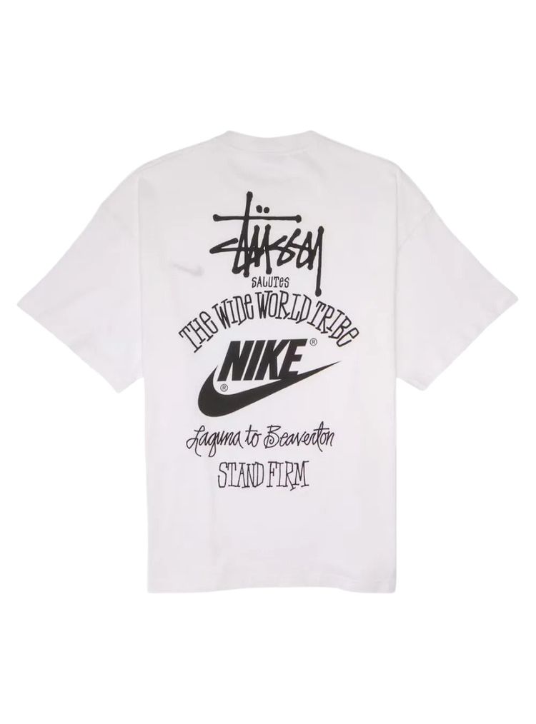 Immagine di Nike x Stüssy World Wide Tribe Tee White 3