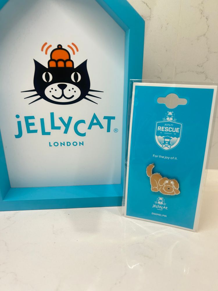 Jellycat Rescue Scruffles Dog Pin BNWT Goodwoof exclusive 