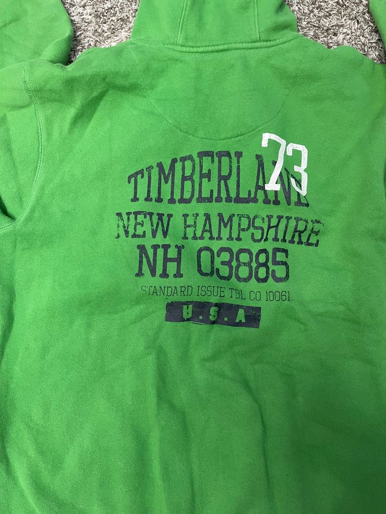 Timberland Green Zip-Up Hoodie