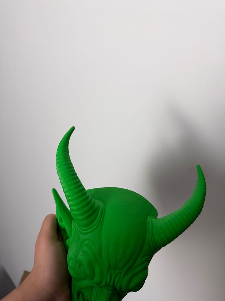 Maska Krampus Zielona Demon Mask 6