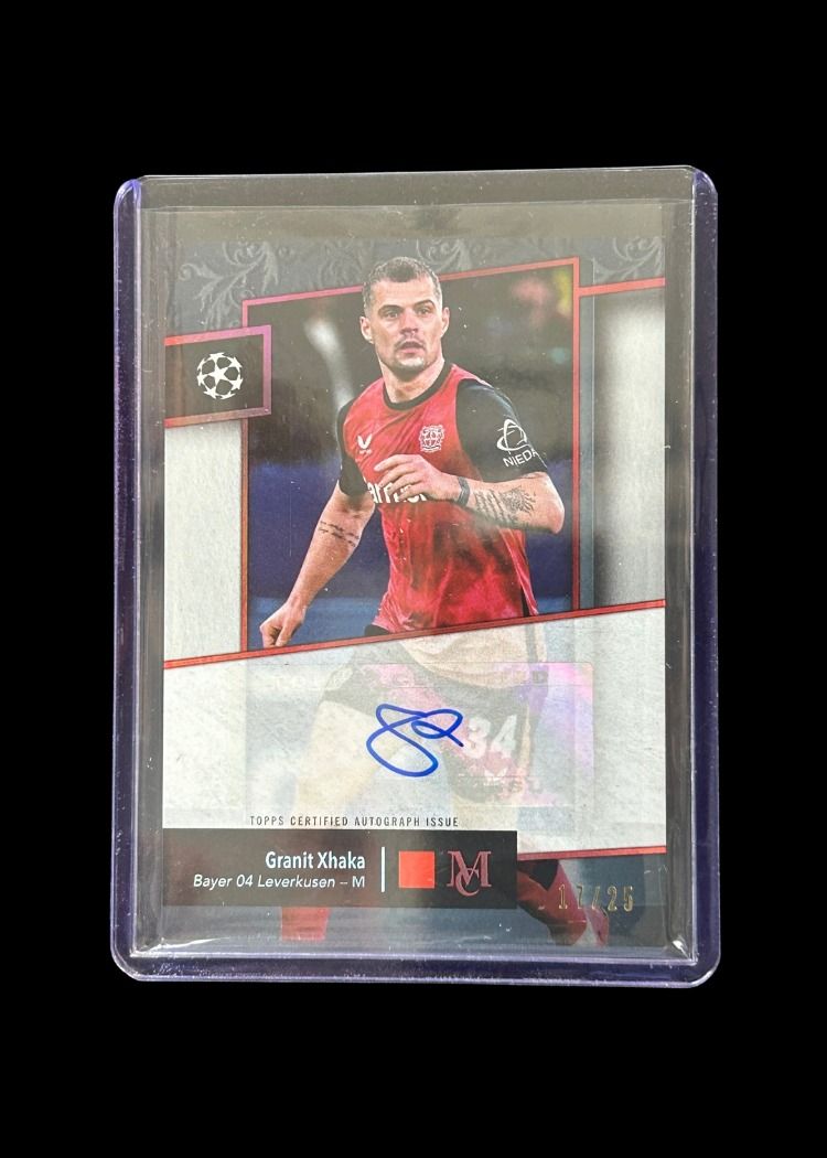 Granit Xhaka AUTO /25 Topps Chrome image 1