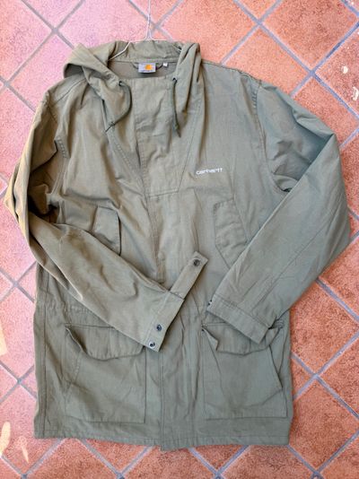 Carhartt Olive Green Hooded Jacket