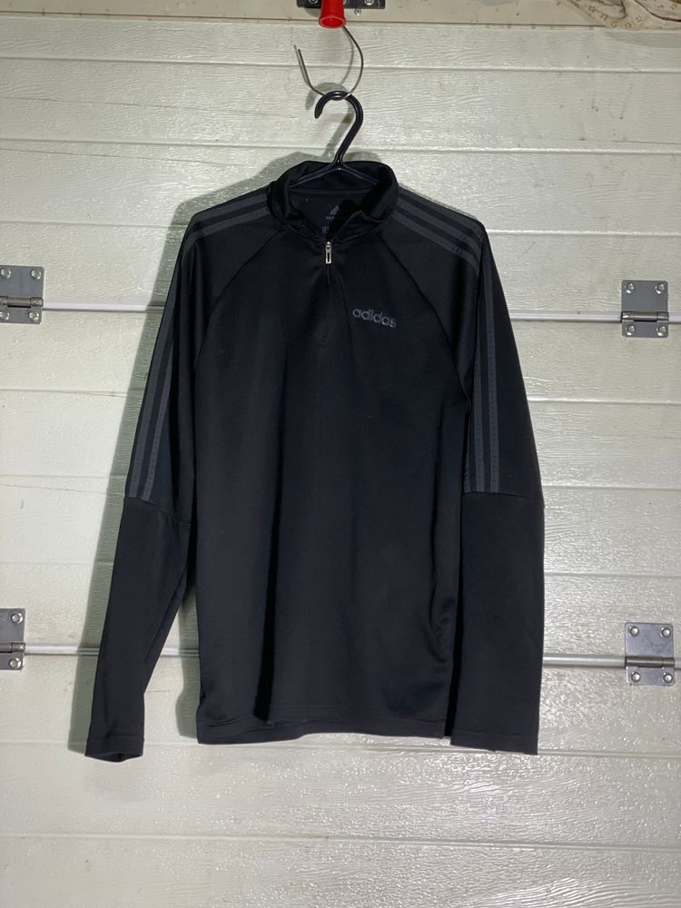 Adidas Originals Adidas Black Long Sleeve Quarter Zip Top product image