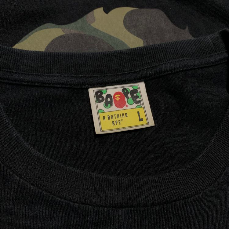 Bape Large Big Ape Head 1st Camo Black Tee A Bathing Ape image 11