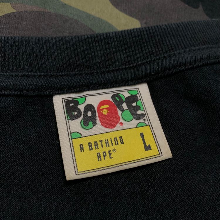 Bape Large Big Ape Head 1st Camo Black Tee A Bathing Ape image 7