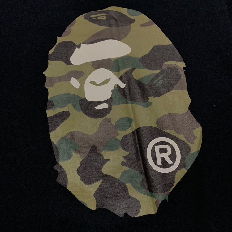 Bape Large Big Ape Head 1st Camo Black Tee A Bathing Ape image 8