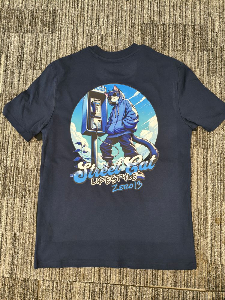 *NEW RELEASE* Zero13 Street Cat Navy T-Shirt, new, all sizes 