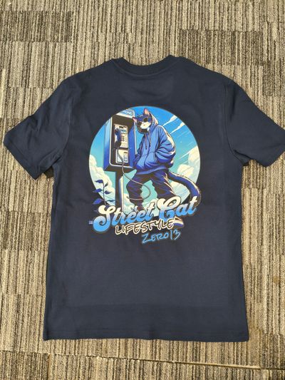 *NEW RELEASE* Zero13 Street Cat Navy T-Shirt, new, all sizes
