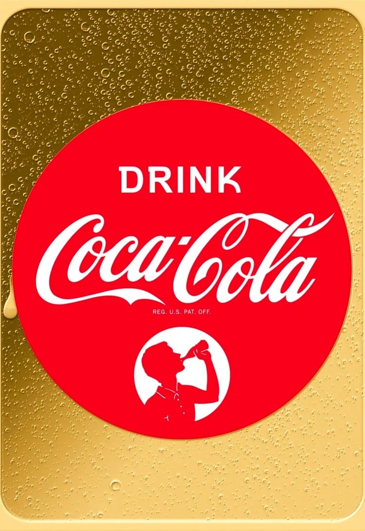 1/500 Gold  'Disc' Coca cola bar in case