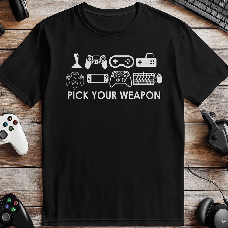 Pick Your Weapon Gaming T-Shirt image 5