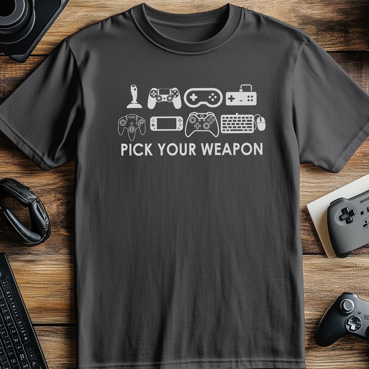 Pick Your Weapon Gaming T-Shirt image 4