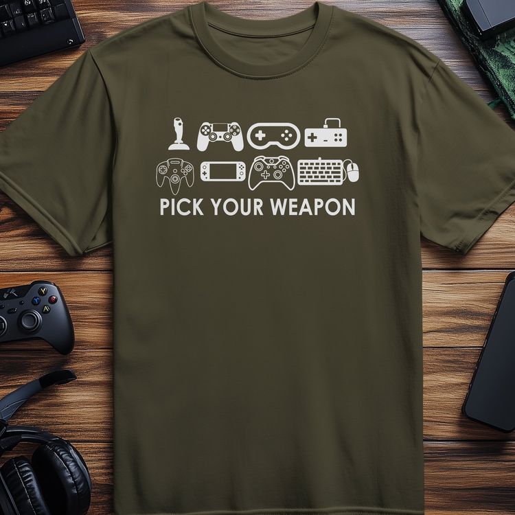Pick Your Weapon Gaming T-Shirt image 2