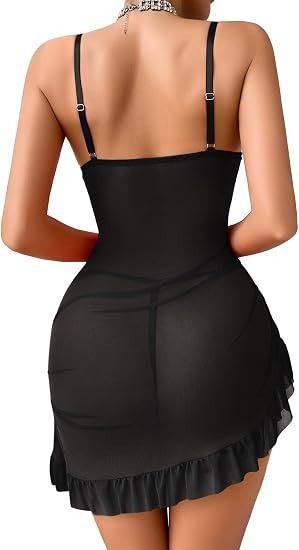 Black Lace Bustier Mini Dress image 3