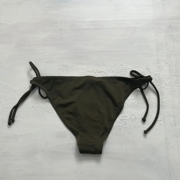 PALM BEACH DROP | small khaki tie side bikini bottoms 2
