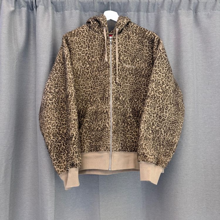 Supreme Leopard Print Zip-Up Hoodie