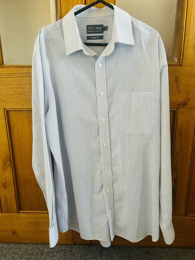 M&S Man Regular Fit Cotton Rich Easy To Iron Shirt