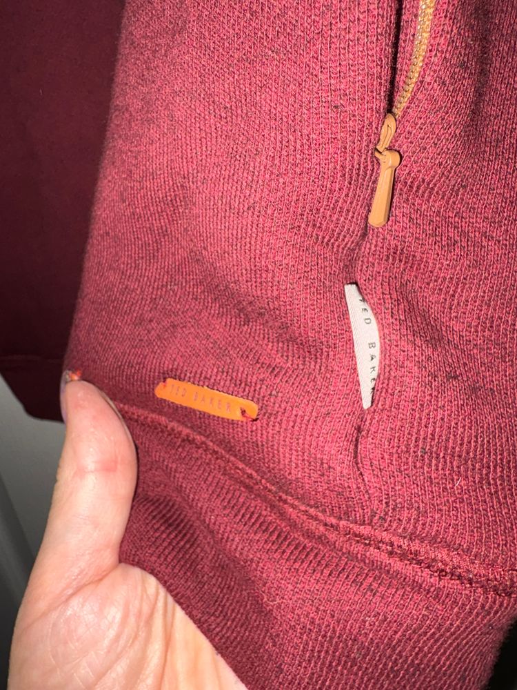 Ted Baker Burgundy Zip-Up Jacket 4