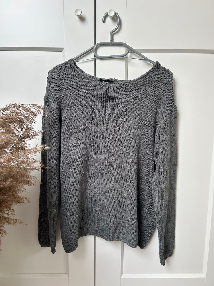 Other Jesienny swetr luźny casual basic XS S M oversize | Sinsay grey knitted sweater product image