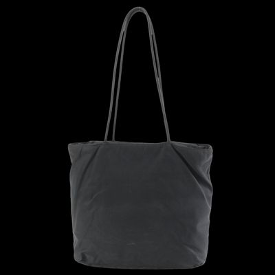 Prada Black Logo Nylon Tessuto Tote Shoulder Bag 4