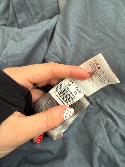 Leather Biker Jacket (UK10) 16