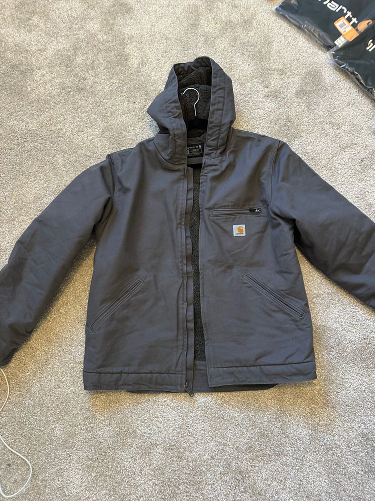 Grey Carhartt  Detroit Hooded Jacket