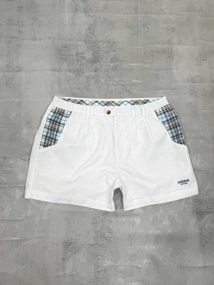 ADIDAS 90'S VINTAGE STEFAN EDBERG INDIAN WELLS OPEN 1994 TENNIS SHORTS LARGE image 1