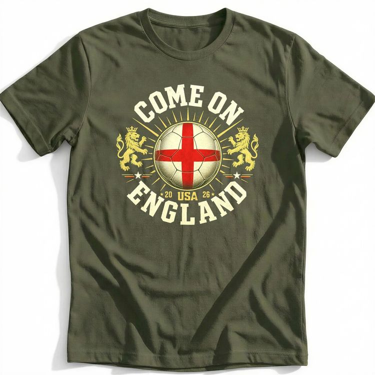Come On England Football T-Shirt US 5