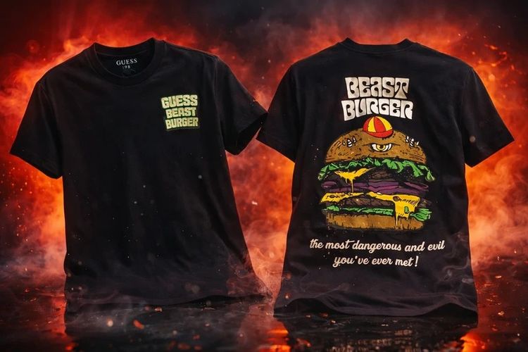 Guess Beast Burger T-Shirt
