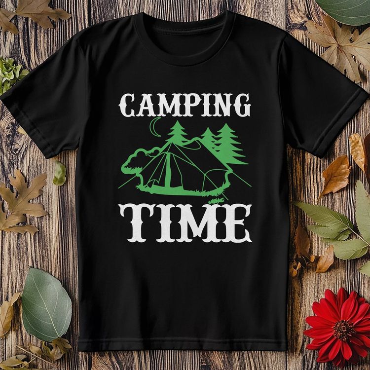 Camping Time = 3-01 T-Shirt – Funny 3
