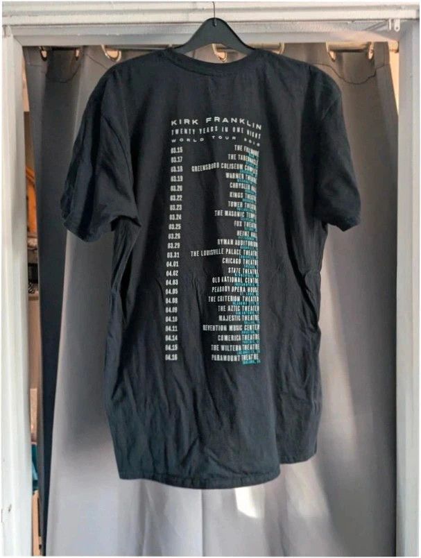Kirk Franklin 2016 Tour T-Shirt Black XL Gospel Music Graphic Band Tee Unisex image 6
