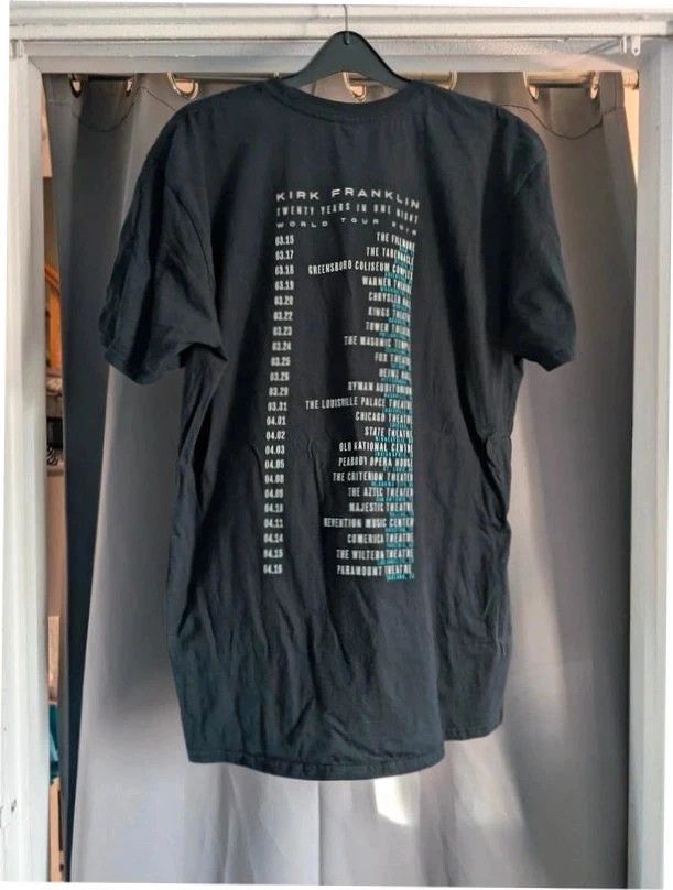 Kirk Franklin 2016 Tour T-Shirt Black XL Gospel Music Graphic Band Tee Unisex image 2